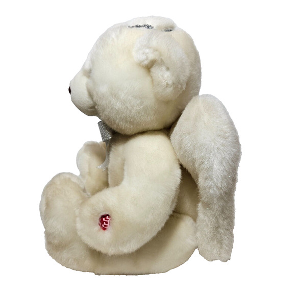 Angel Bear Plush Says Bedtime Prayer B&B Toymaker OffWhite/Soft Animal Wings 15" - Picture 4 of 10